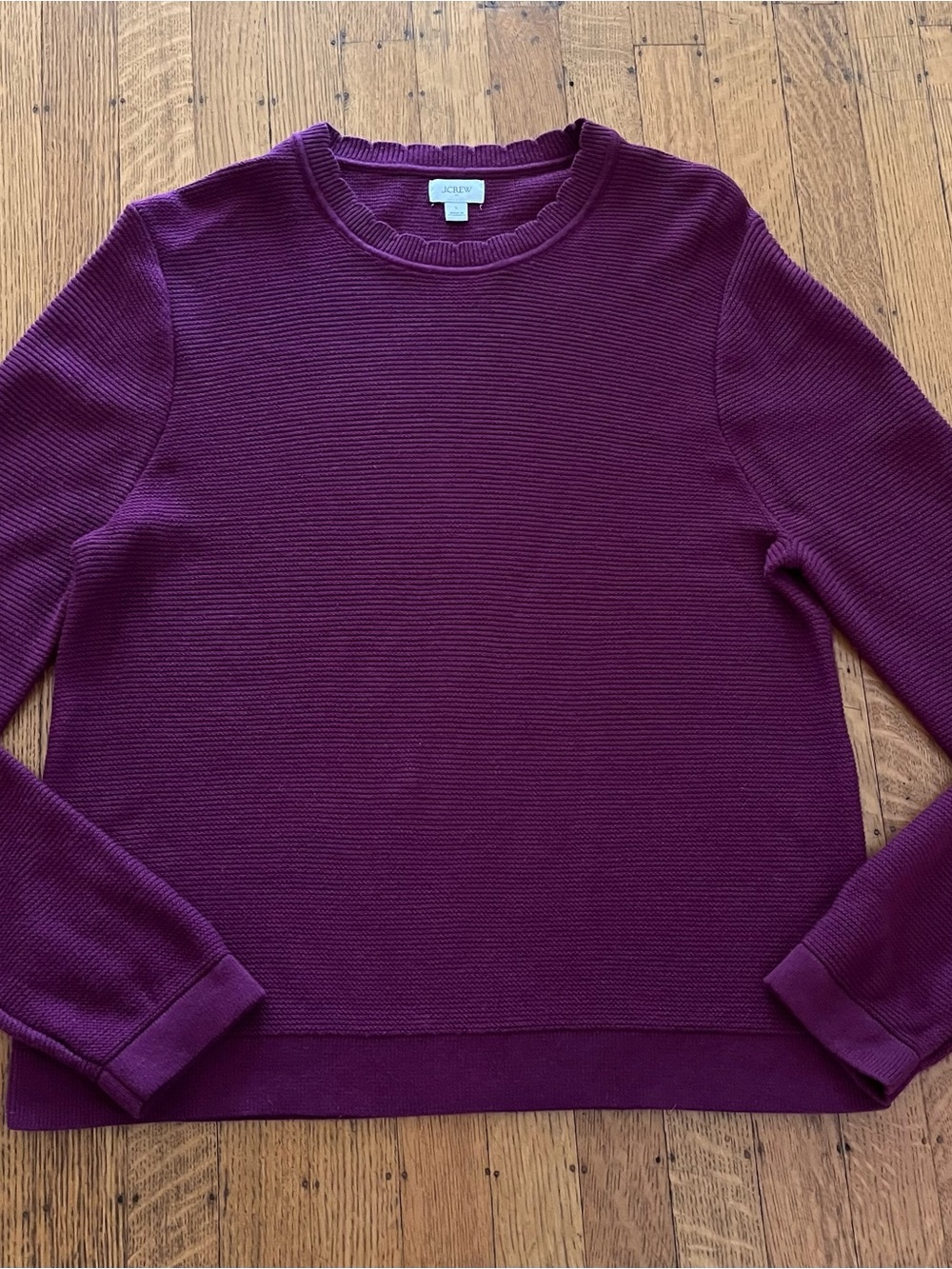 J. Crew Women's Crewneck Sweater in Plum
